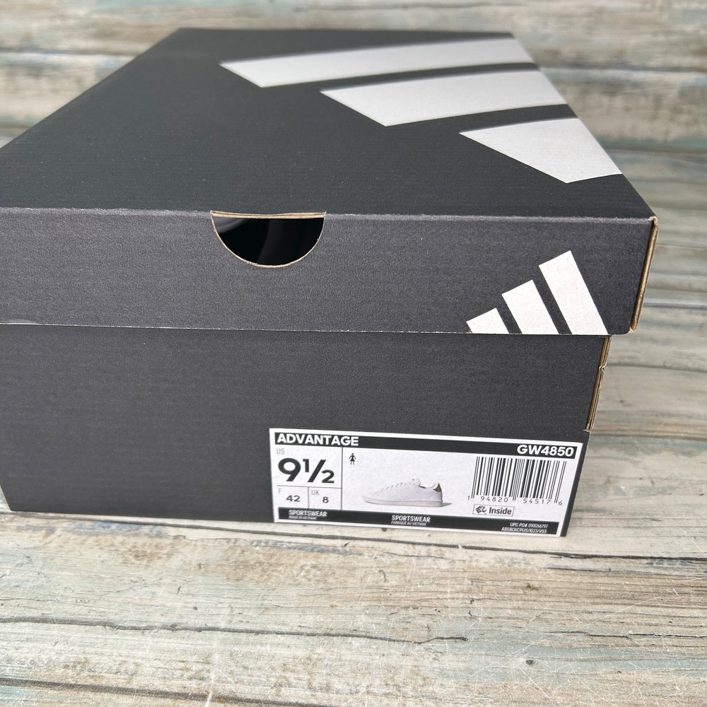 Adidas Women Advantage Shoes‎ Sneakers Size 9.5 Tennis White GW4850 Leopard - Picture 8 of 9